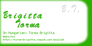 brigitta torma business card